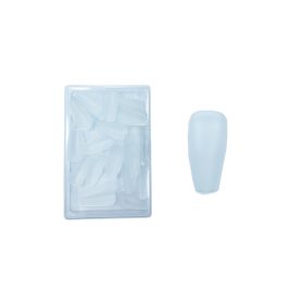 Matt transparent artificial nail tips, 50 pcs #015-2 