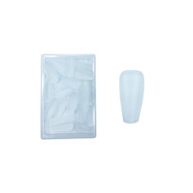 Matt transparent artificial nails, 50 pcs #015-3 