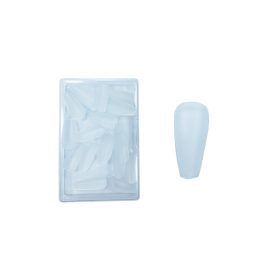 Matt transparent artificial nails, 50 pcs #015-4 
