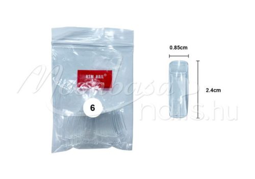 Artificial nail tips 50 pcs #014-6 Transparent