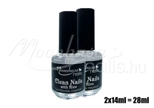 Moonbasanails Clean Nails with rice extract - anti-fungal liquid 2x14ml  