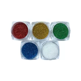 Glitter powder set, 5 pieces  Christmas