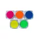 Glitter powder set, 5 pieces  Neon