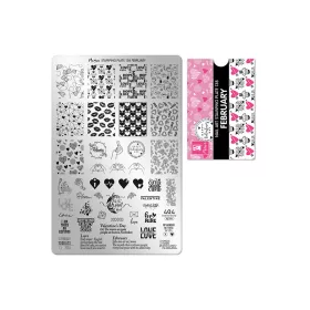 Stamping plate - Moyra  #138 February