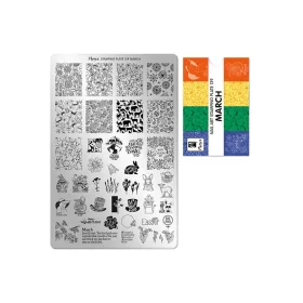 Stamping plate - Moyra  #139 March