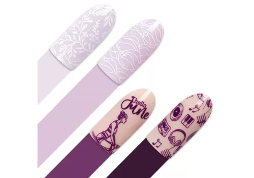 Stamping plate - Moyra  #143 June