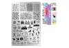 Stamping plate - Moyra  #145 August
