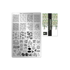 Stamping plate - Moyra  #147 September