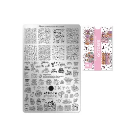 Stamping plate - Moyra  #148 October