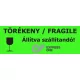 Fragile label 100 pcs/pack green