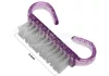 Mini dusting brush with strong bristles   Purple