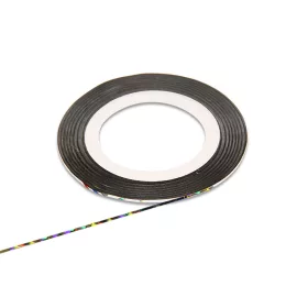 Artificial nail decorative strip  #15 Glittery silver