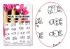 Acrylic effect sticker  D242 Bunnies