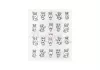 Acrylic effect sticker  D242 Bunnies