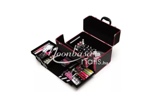Nail bag  #380-BP Metallic pink-black