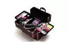 Nail bag  #380-BP Metallic pink-black