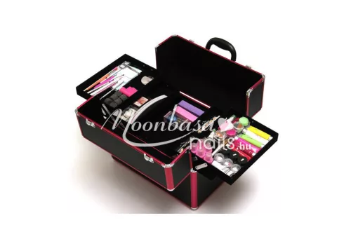 Nail bag  #380-BP Metallic pink-black