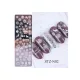 Nail stamping plate 4x12cm STZ-N02 Christmas snowflake