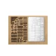 Nail stamp plate 9.5x14.5cm xiaoyang-024 Lace Pattern