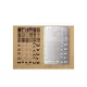 Nail stamping plate 9.5x14.5cm GB-011 French Plaid