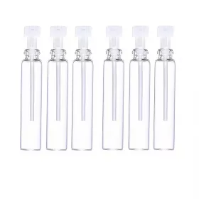   Fragrance sample bottle 100 pcs 1 ml with transparent/white cap