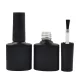 Flat nail polish bottle 7ml  Matt black 100 pcs