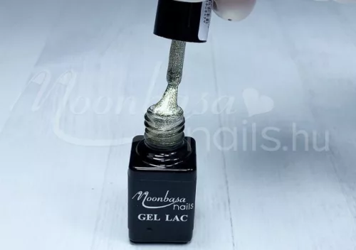 One step gel polish 5ml #070 Silver glitter with gold shine