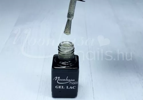 One step gel polish 5ml #070 Silver glitter with gold shine