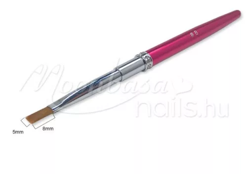 Flat rhinestone gel brush  Z006-8 Dark pink