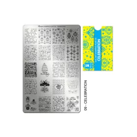 Stamping plate - Moyra  #09 Celebration