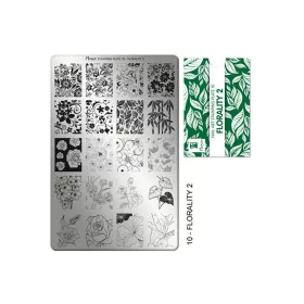 Stamping plate - Moyra  #10 Florality Two