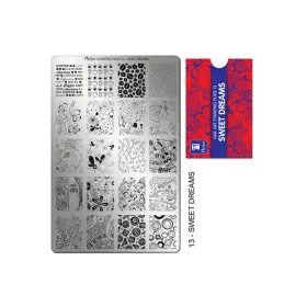 Stamping plate - Moyra  #13 Sweet Dreams