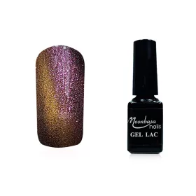 Tiger eye gel polish 5ml #833 glittery flamingo pink