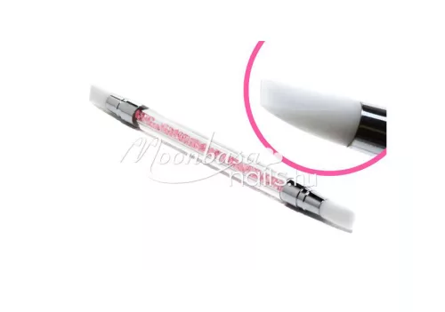 Double-ended silicone pigment powder brush #022 Pink Diamond