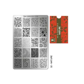 Stamping plate - Moyra  #32 Nature
