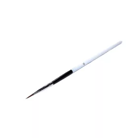 Decorative needle-point brush #0  D009-0 White-black