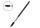 Spiral eyebrow brush  #061 Black silver