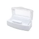 Rectangular sterilising box   White