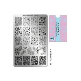 Stamping plate - Moyra  #41 Florality 3