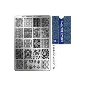 Stamping plate - Moyra  #43 Damask Drapery 2
