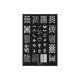 Nail stamp plate 95x145cm QQ-09 