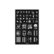 Nail stamp plate 9 5x145cm QQ-10 