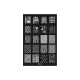 Nail stamp plate 9.5x145cm QQ-12 