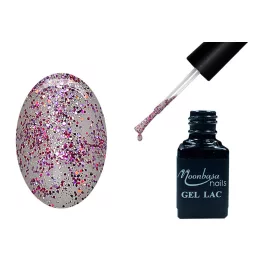 One step gel polish 5ml #252 Pink glitter