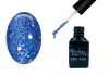 One step gel polish 5ml #262 Dark blue with rainbow glitter