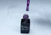 One step gel polish 5ml #265 Dark purple with rainbow glitter