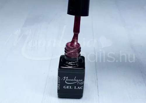 One step gel polish 5ml #266 Glittery dark burgundy