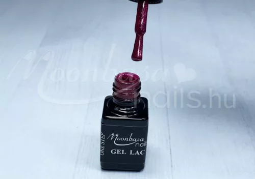 One step gel polish 5ml #266 Glittery dark burgundy