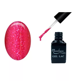 One Step Gel Polish 5ml #065 Glittery Neon Magenta