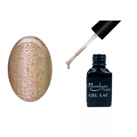 One step gel polish 5ml #147 Glittery dark silver